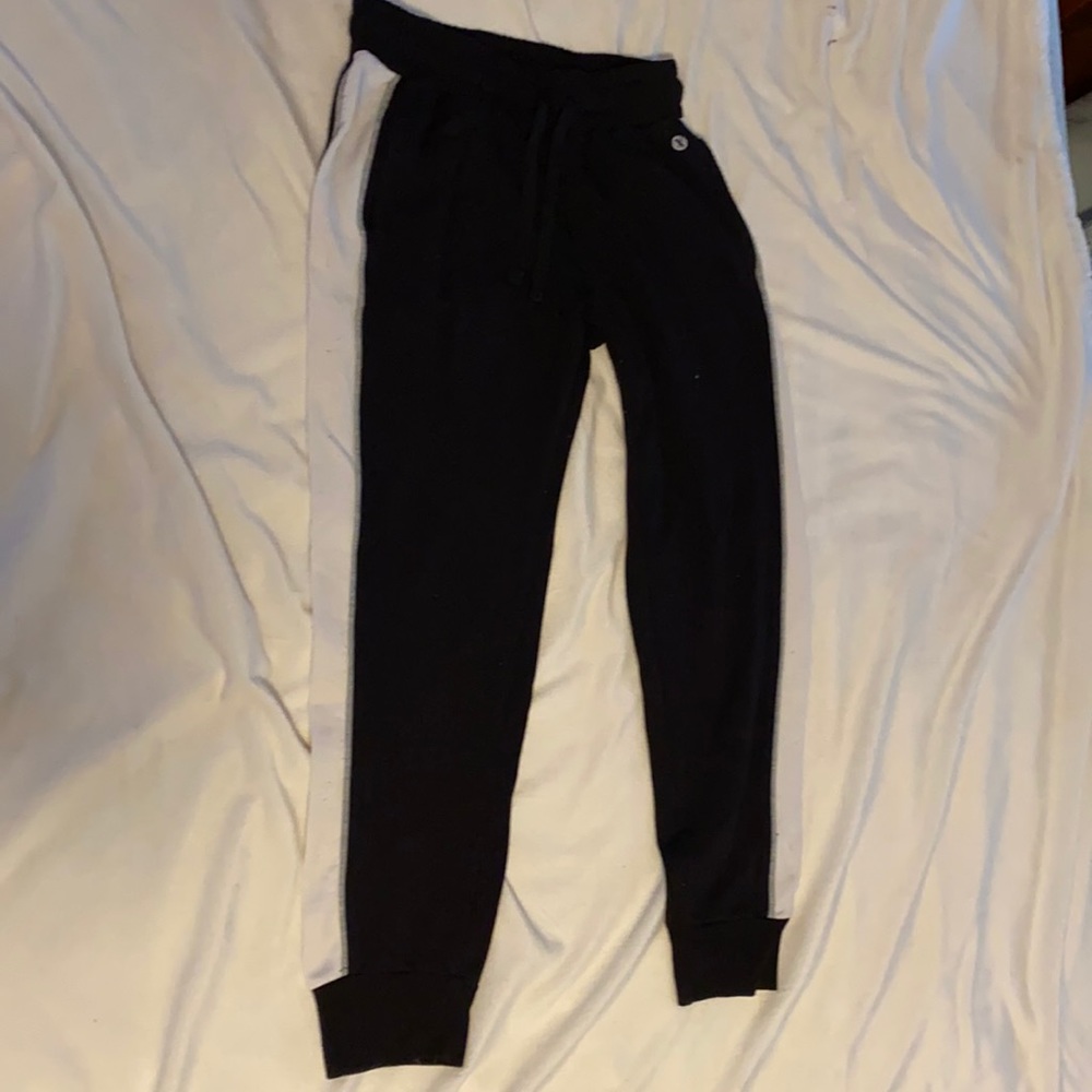 Black and white sweatpants